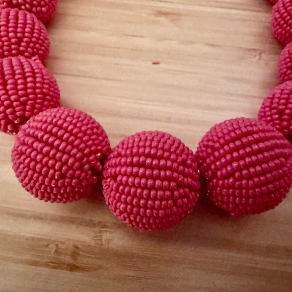 Pink Beaded Necklace - Picture 2 of 3